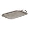 Contemporary Home Living Handmade Serving Tray - 18.75" - Silver